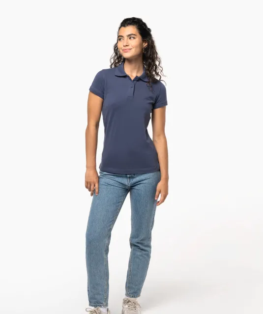 K240 - Piquépolo korte mouwen dames White