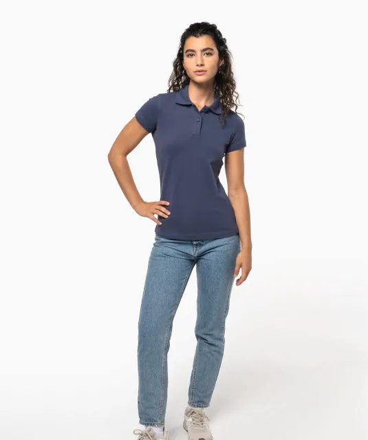K240 - Piquépolo korte mouwen dames White