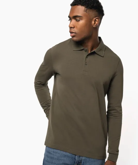 K243 - Polo lange mouwen White
