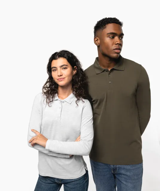 K243 - Polo lange mouwen White
