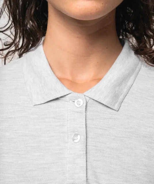 K244 - Damespolo lange mouwen White