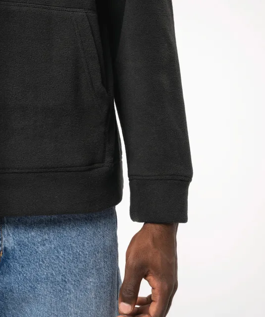 K949 - Oversized uniseks sweater met capuchon van gerecycled fleece Black