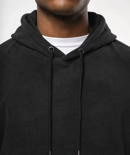 K949 - Oversized uniseks sweater met capuchon van gerecycled fleece Black