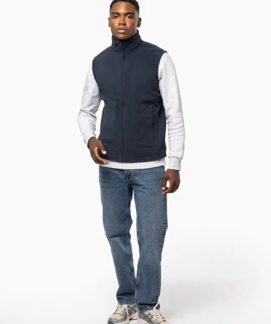 K9120 - Ecologische uniseks bodywarmer van microfleece Black