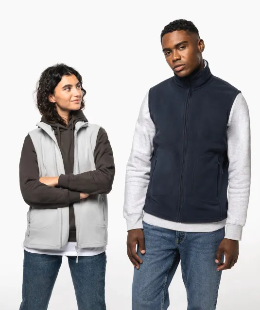 K9120 - Ecologische uniseks bodywarmer van microfleece Black