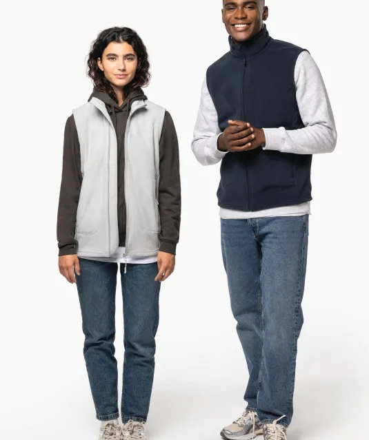K9120 - Ecologische uniseks bodywarmer van microfleece Black