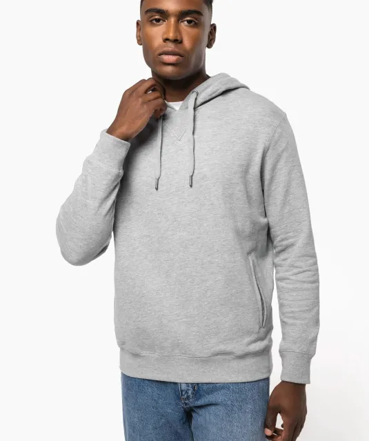 K4009 - Ecologische uniseks sweater met capuchon Black