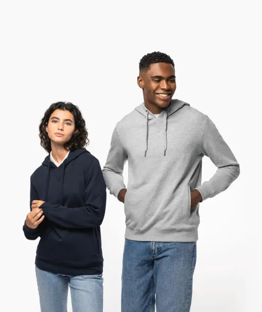 K4009 - Ecologische uniseks sweater met capuchon Black