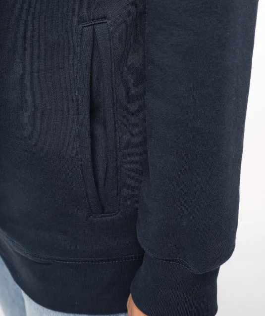 K4009 - Ecologische uniseks sweater met capuchon Black