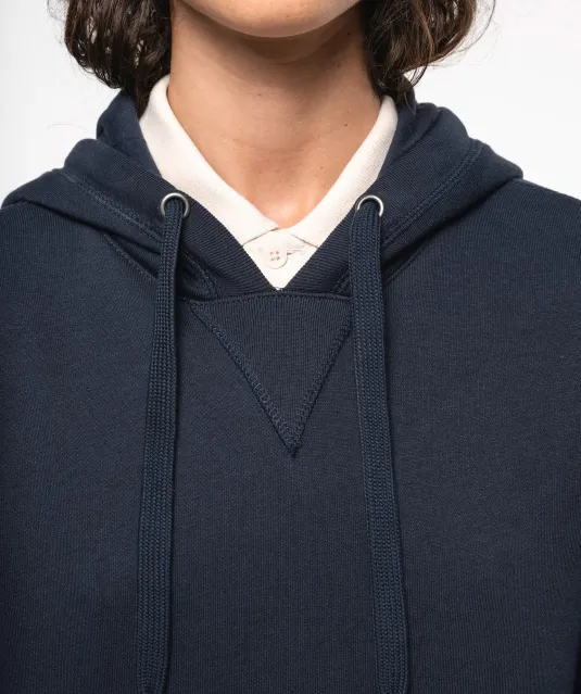 K4009 - Ecologische uniseks sweater met capuchon Black