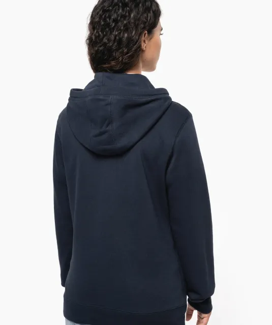 K4009 - Ecologische uniseks sweater met capuchon Black