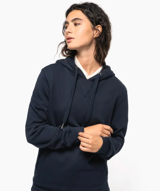 K4009 - Ecologische uniseks sweater met capuchon Black