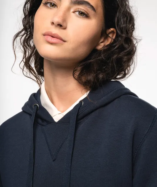 K4009 - Ecologische uniseks sweater met capuchon Black