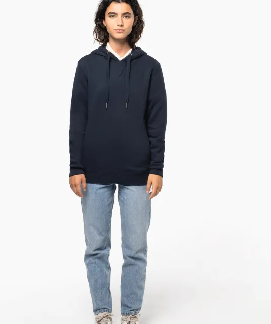 K4009 - Ecologische uniseks sweater met capuchon Black