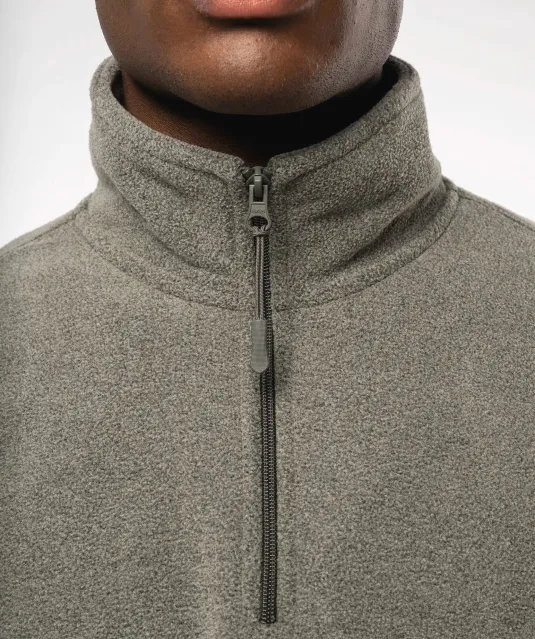 K912 - Enzo - Fleece met ritskraag Dark Grey