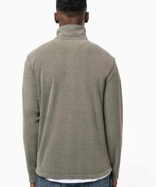K912 - Enzo - Fleece met ritskraag Dark Grey