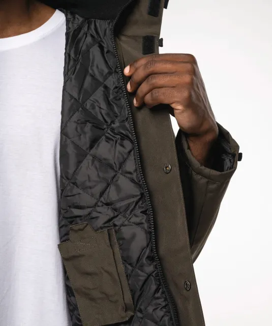 K677 - Gewatteerde parka Dark Grey