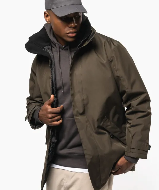 K677 - Gewatteerde parka Dark Grey