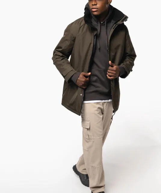 K677 - Gewatteerde parka Dark Grey