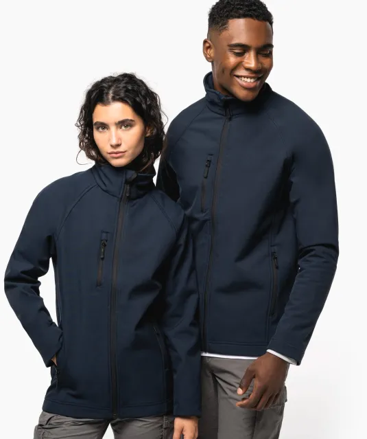 K427 - Ecologisch 3-laags uniseks softshell-jasje Black