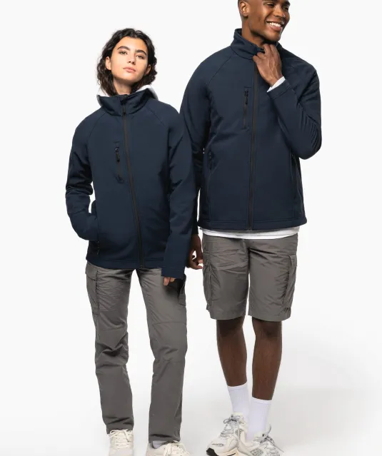 K427 - Ecologisch 3-laags uniseks softshell-jasje Black