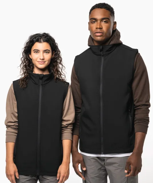 K426 - 2-laagse uniseks softshell-bodywarmer Black
