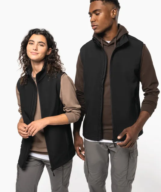 K426 - 2-laagse uniseks softshell-bodywarmer Black