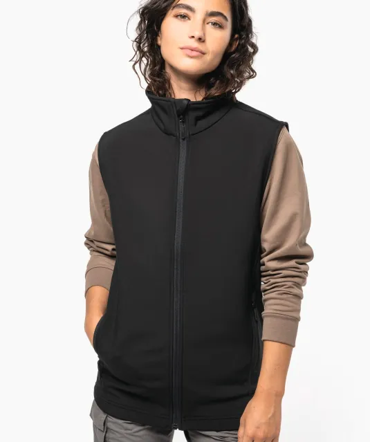 K426 - 2-laagse uniseks softshell-bodywarmer Black