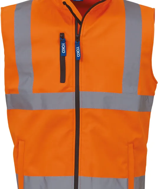 YHV006 - Softshell veiligheidsbodywarmer Hi Vis Orange