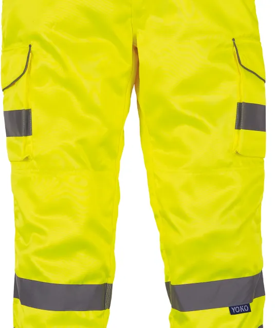 YHV018T - Hi-Vis cargo broek Hi Vis Yellow