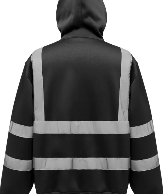 YHVK05 - Hi-Vis sweater met capuchon Black