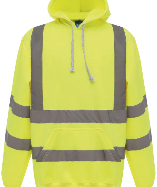 YHVK05 - Hi-Vis sweater met capuchon Hi Vis Yellow