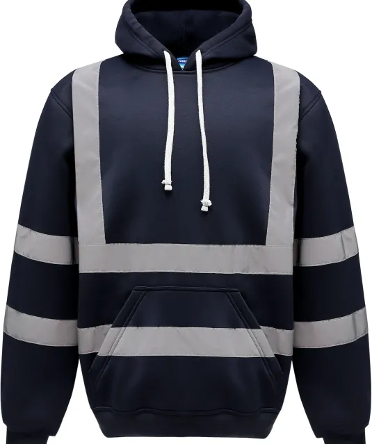 YHVK05 - Hi-Vis sweater met capuchon Navy