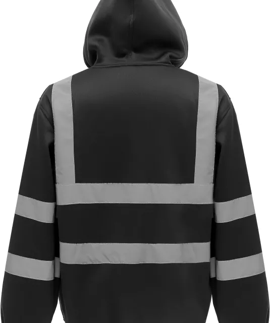 YHVK07 - Veiligheidssweatervest met capuchon Black