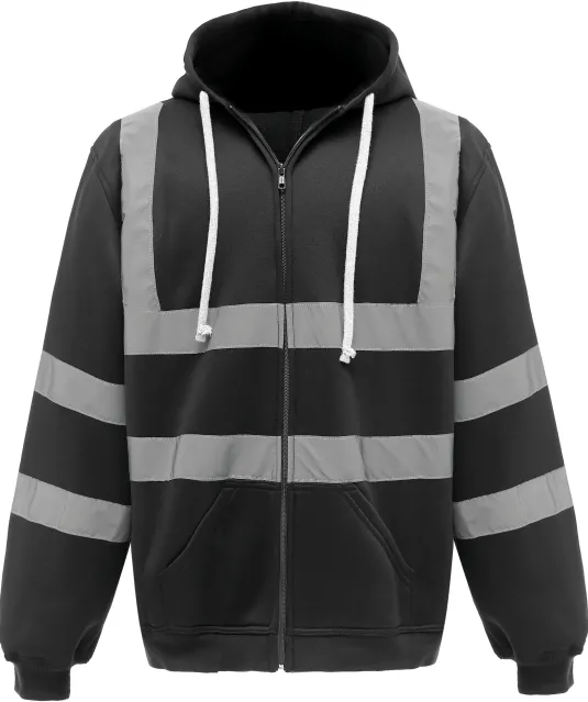 YHVK07 - Veiligheidssweatervest met capuchon Black