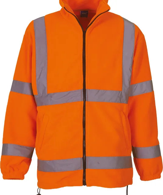 YHVK08 - Zware fleece veiligheidsjas Hi Vis Orange
