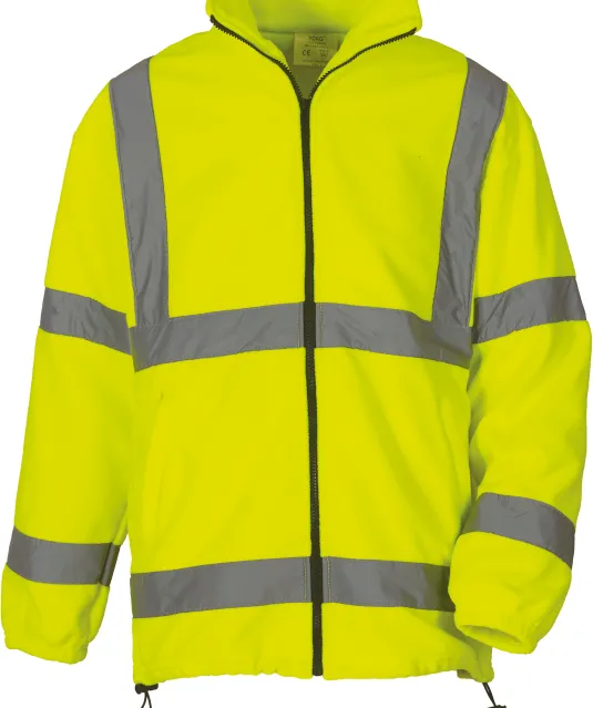 YHVK08 - Zware fleece veiligheidsjas Hi Vis Yellow