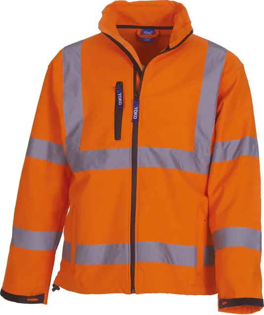 YHVK09 - Softshell veiligheidsjas Hi Vis Orange