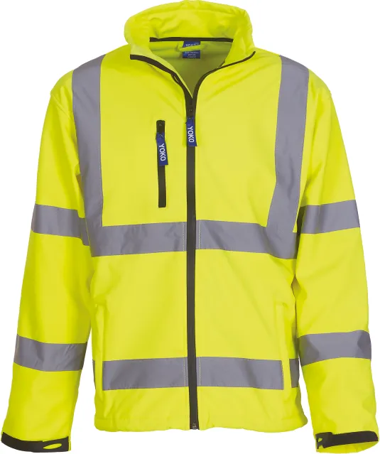 YHVK09 - Softshell veiligheidsjas Hi Vis Yellow