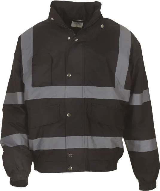 YHVP211 - Klassieke veiligheids bomberjack Black