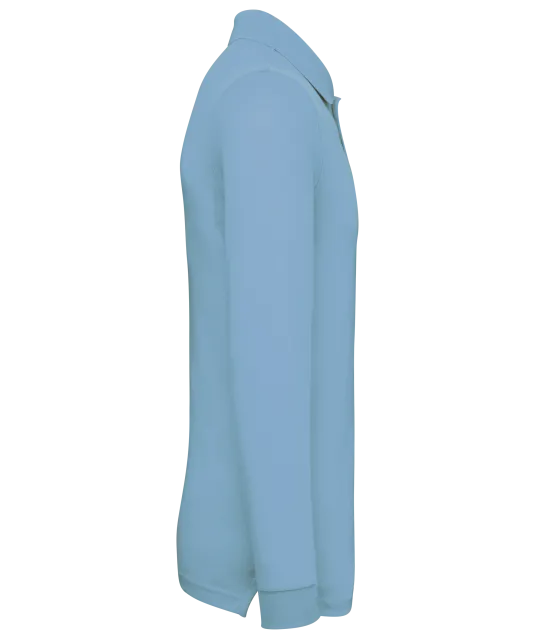 WK276 - Polo lange mouwen Sky Blue