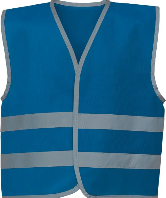 YHVW102CH - Veiligheidshesje met reflecterende zoom en strepen Royal Blue