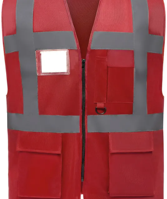 YHVW801 - Multifunctioneel veiligheidshesje Red