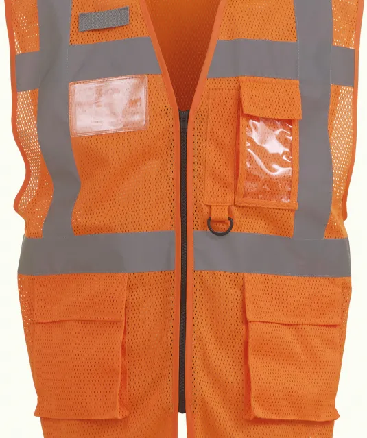 YHVW820 - Top Cool -hoge zichtbaarheid hesje Hi Vis Orange