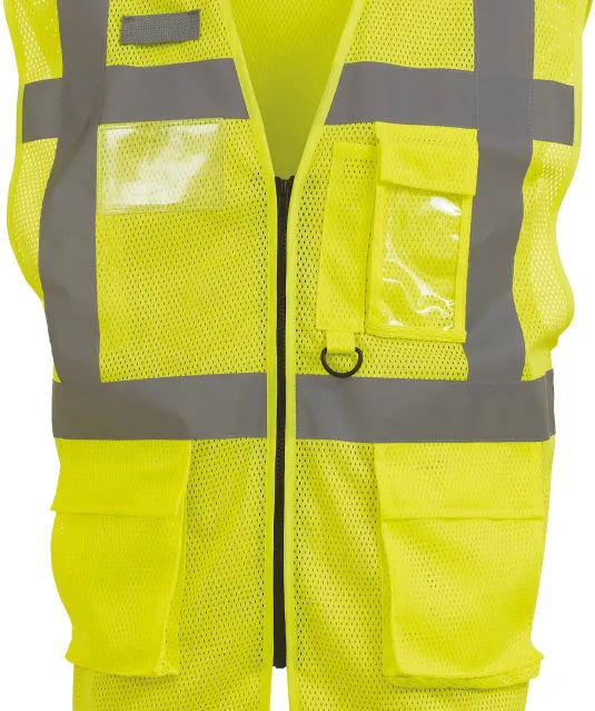YHVW820 - Top Cool -hoge zichtbaarheid hesje Hi Vis Yellow