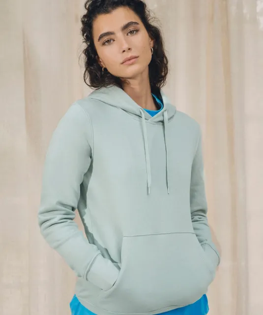 K4028 - Ecologische damessweater met capuchon White