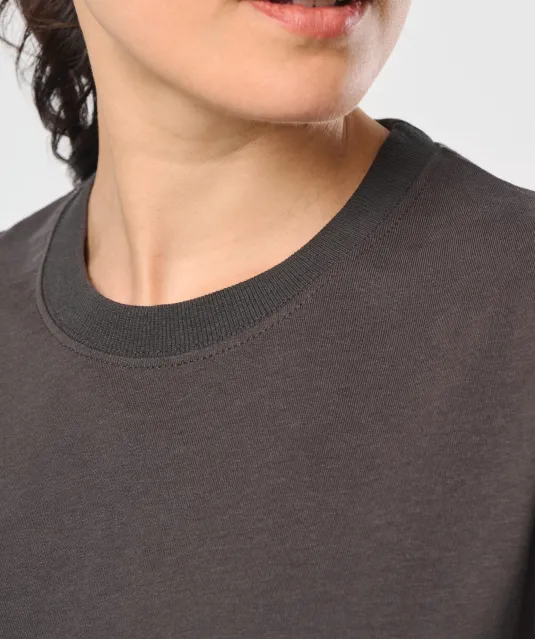 WK303 - Ecologisch uniseks T-shirt met lange mouwen White