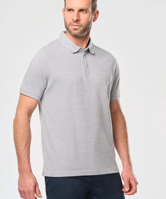 WK225 - Herenpolo met drukknoopkraag en korte mouwen Black