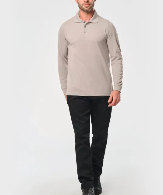 WK276 - Polo lange mouwen White
