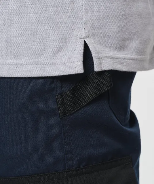 WK270 - Contrasterende polo Day To Day korte mouwen Black / Kelly Green